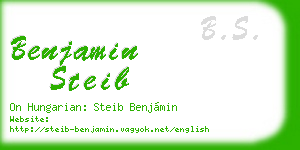 benjamin steib business card